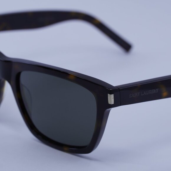 Saint Laurent SL274 002 Sunglasses Dark Havana Rectangle Frame, Grey Lenses - Picture 6 of 10